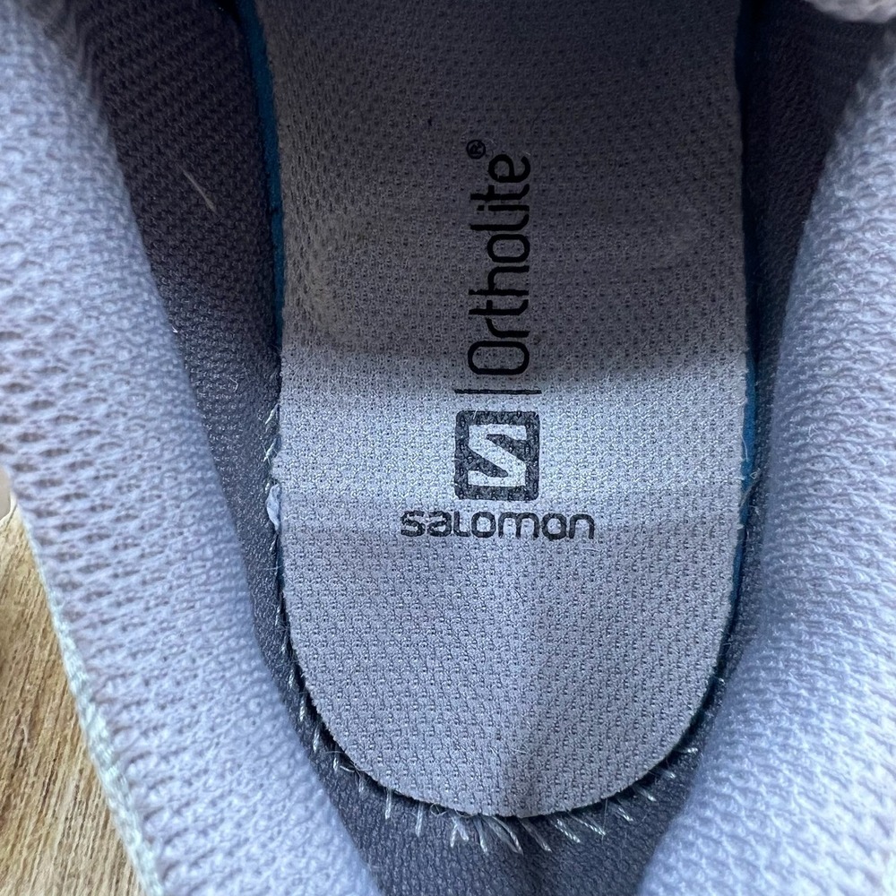 Salomon Outbound Hiking Shoes Women's Size 8 Gray Blue Low Top Sneakers 407912 - Picture 5 of 10
